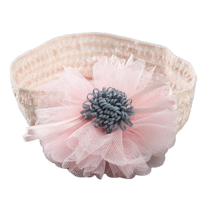 Girls Color-blocking Flower Embroidered Accessories Headwear