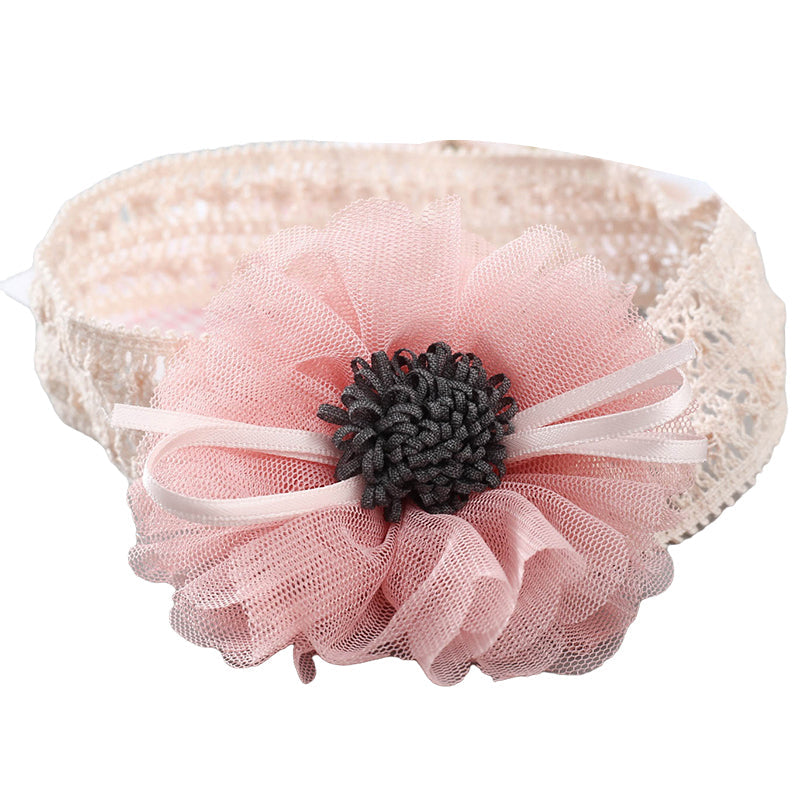Girls Color-blocking Flower Embroidered Accessories Headwear
