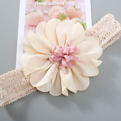Girls Color-blocking Flower Embroidered Accessories Headwear