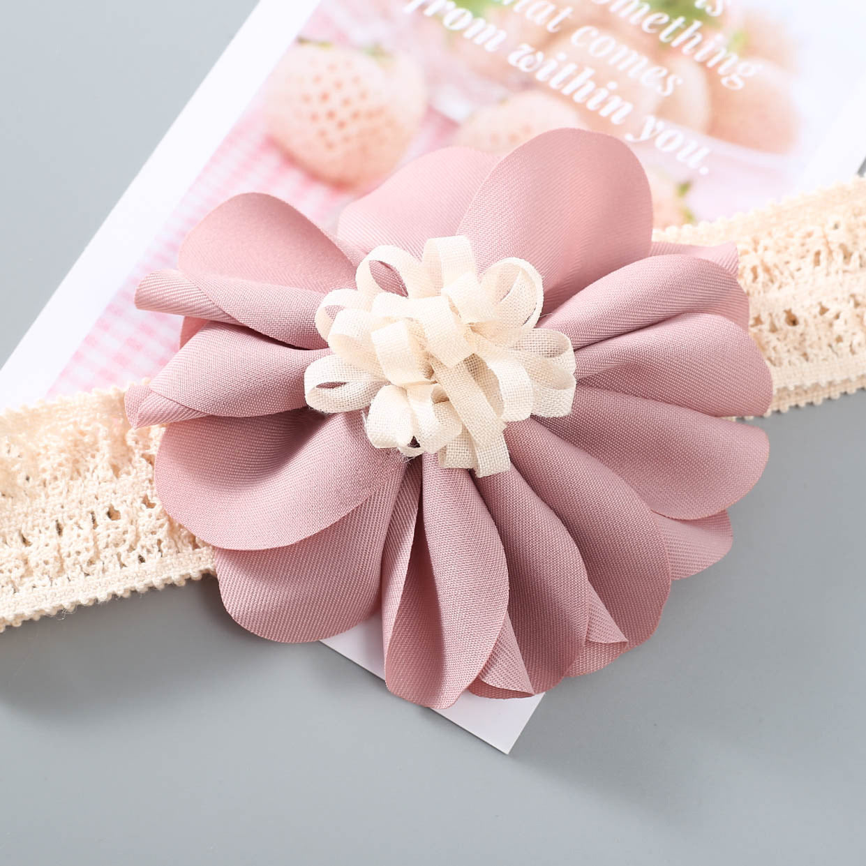Girls Color-blocking Flower Embroidered Accessories Headwear