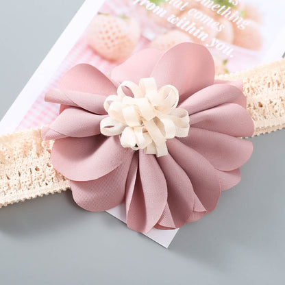 Girls Color-blocking Flower Embroidered Accessories Headwear