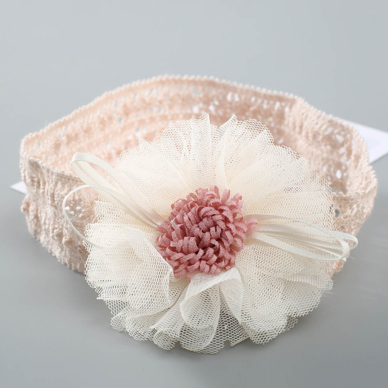 Girls Color-blocking Flower Embroidered Accessories Headwear