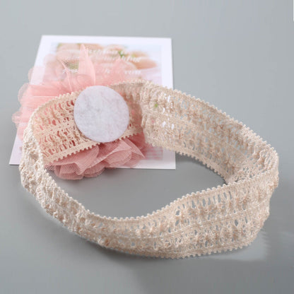 Girls Color-blocking Flower Embroidered Accessories Headwear