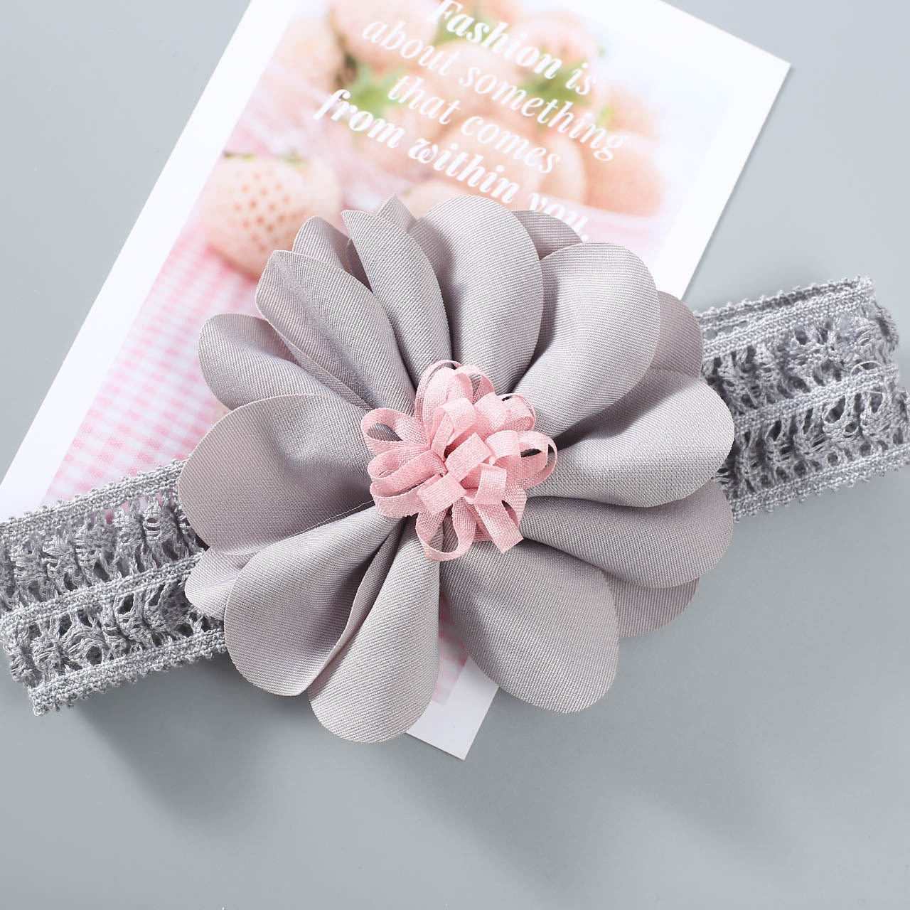 Girls Color-blocking Flower Embroidered Accessories Headwear