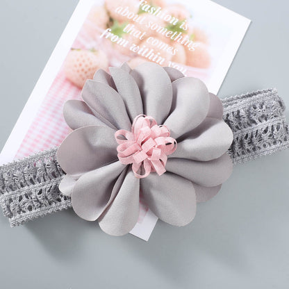 Girls Color-blocking Flower Embroidered Accessories Headwear