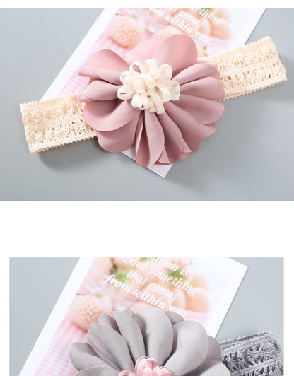 Girls Color-blocking Flower Embroidered Accessories Headwear