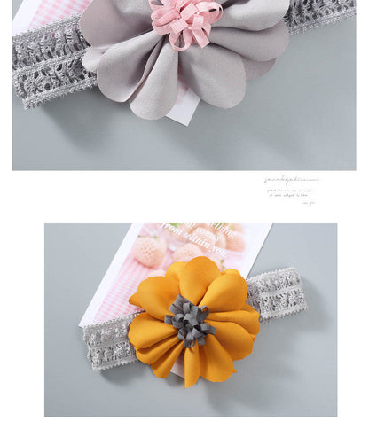 Girls Color-blocking Flower Embroidered Accessories Headwear