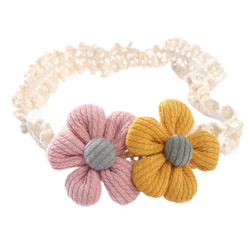 Girls Flower Embroidered Accessories Headwear