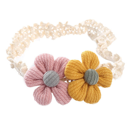 Girls Flower Embroidered Accessories Headwear