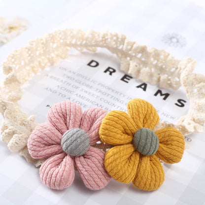 Girls Flower Embroidered Accessories Headwear
