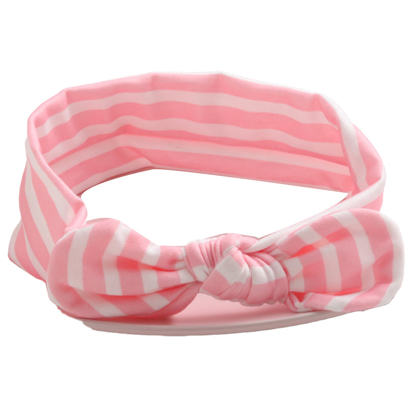 Girls Solid Color Striped Polka dots Print Headwear