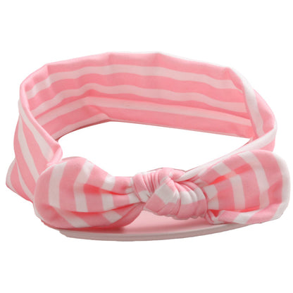 Girls Solid Color Striped Polka dots Print Headwear