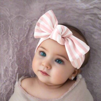 Girls Solid Color Striped Polka dots Print Headwear