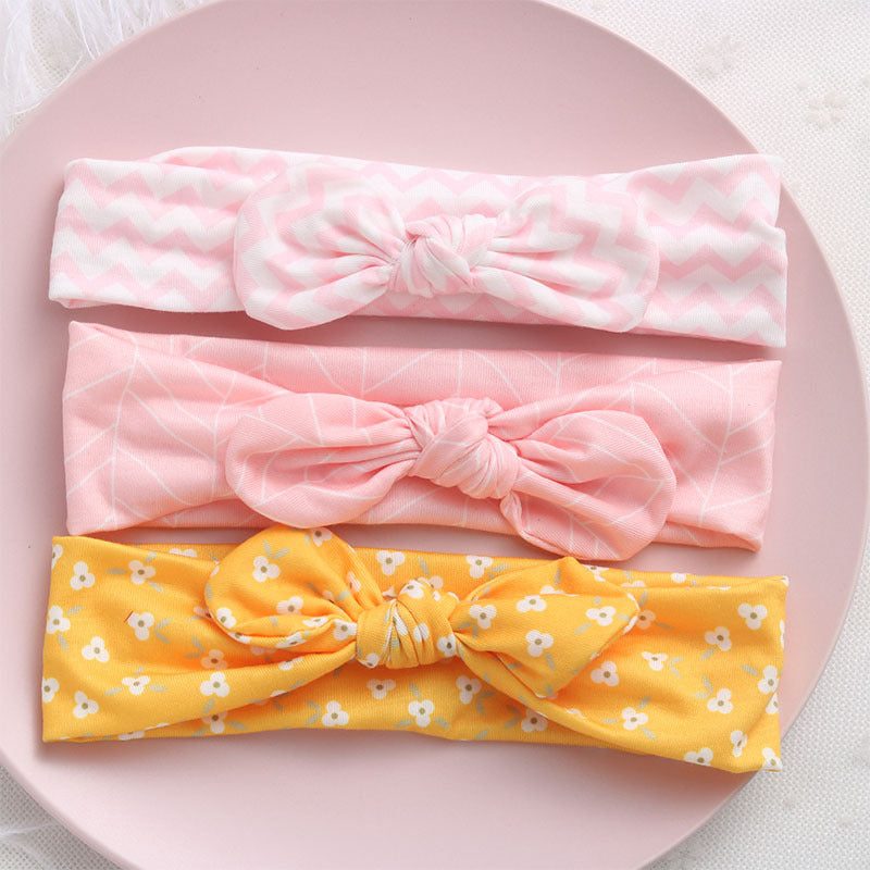 Girls Solid Color Striped Polka dots Print Headwear