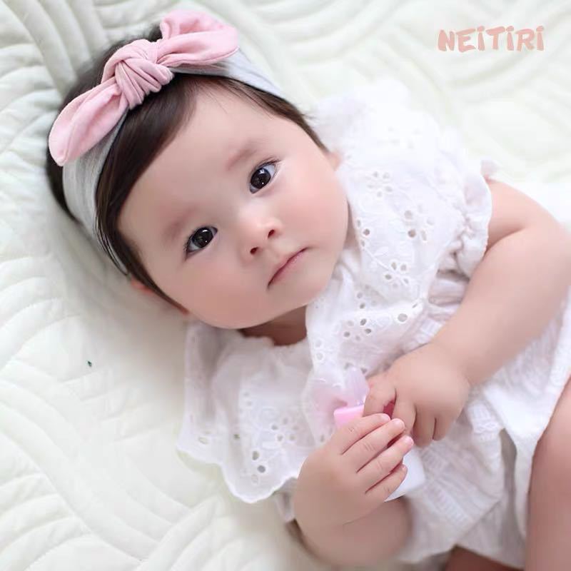 Girls Solid Color Striped Polka dots Print Headwear