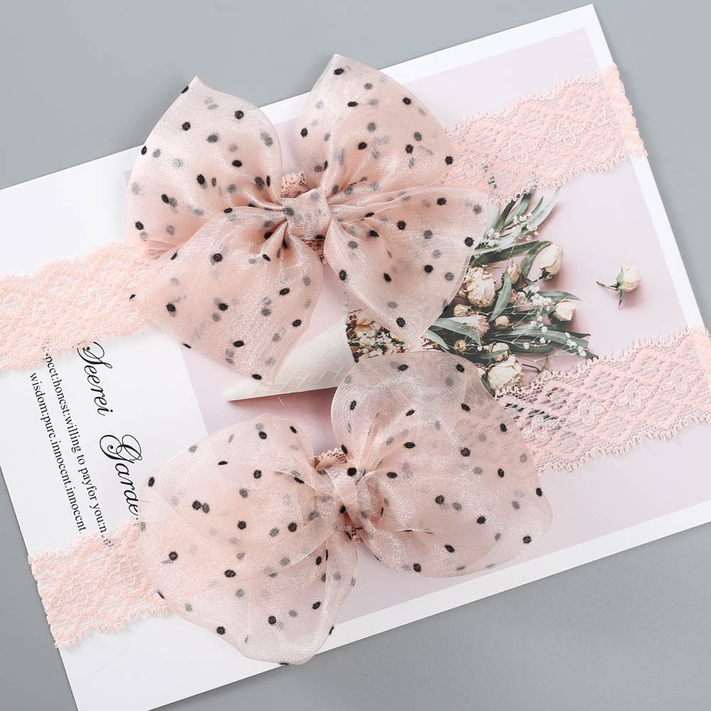 Baby Girls Polka dots Bow Accessories Headwear