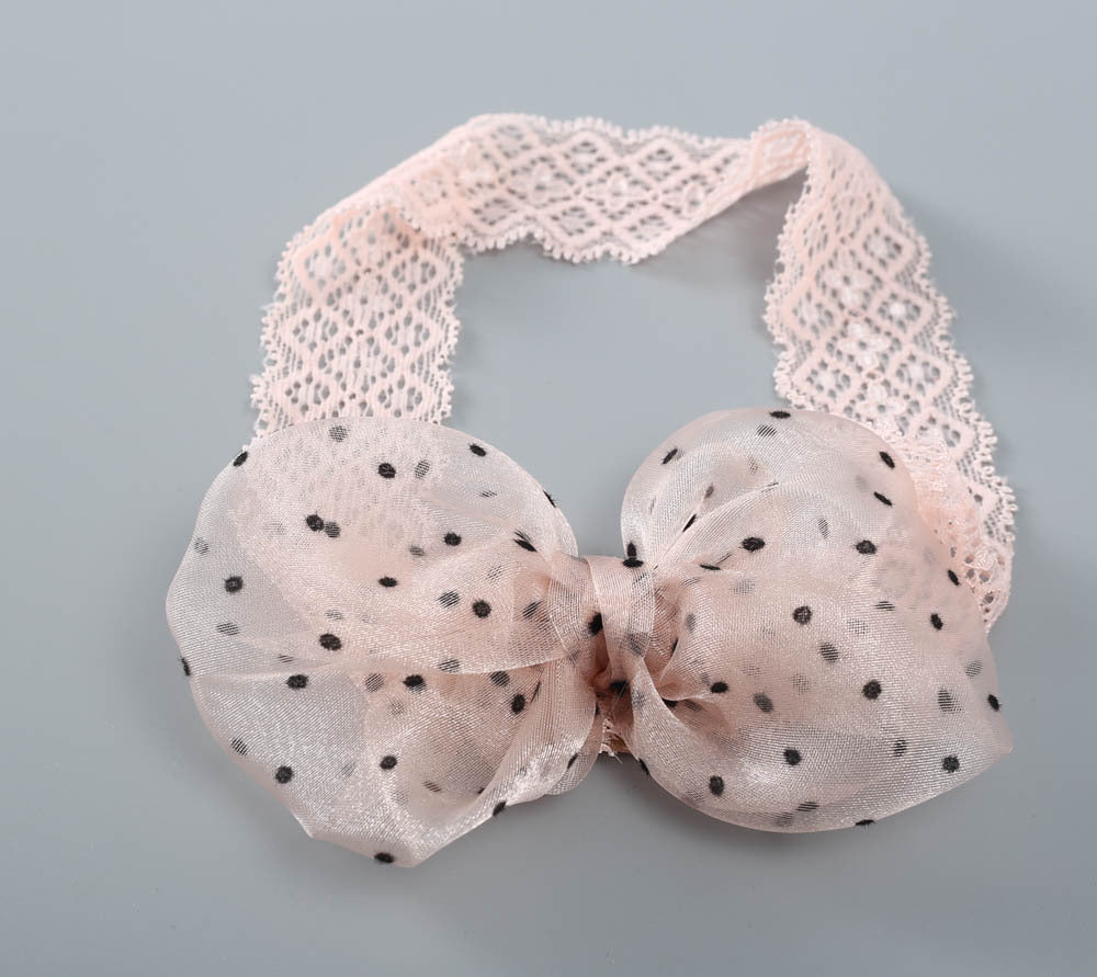 Baby Girls Polka dots Bow Accessories Headwear