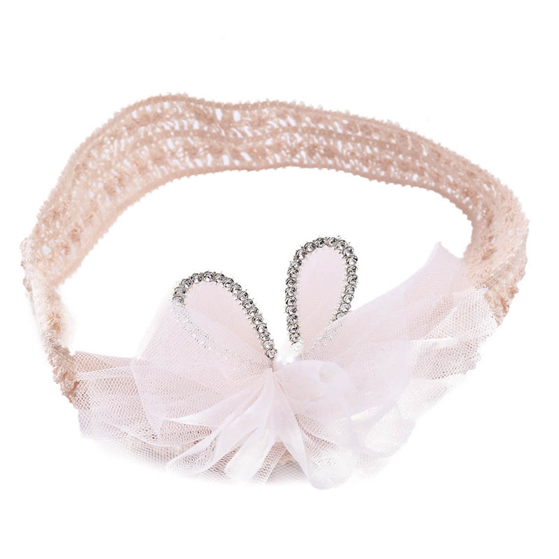 Girls Bow Lace Embroidered Accessories Headwear
