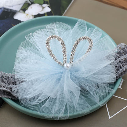 Girls Bow Lace Embroidered Accessories Headwear