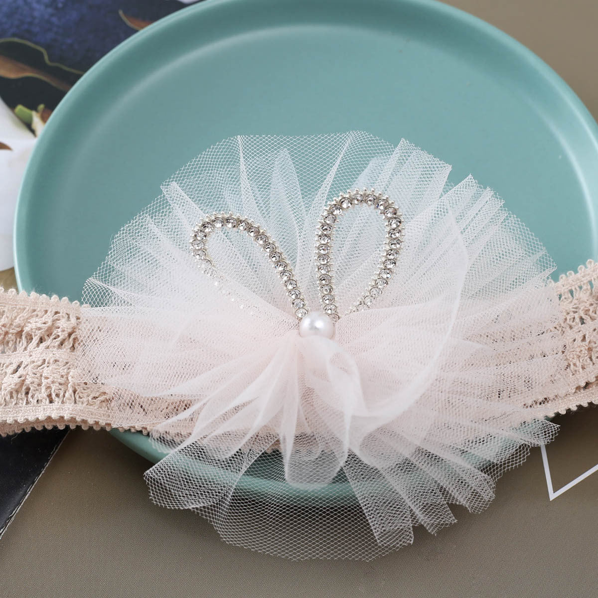 Girls Bow Lace Embroidered Accessories Headwear