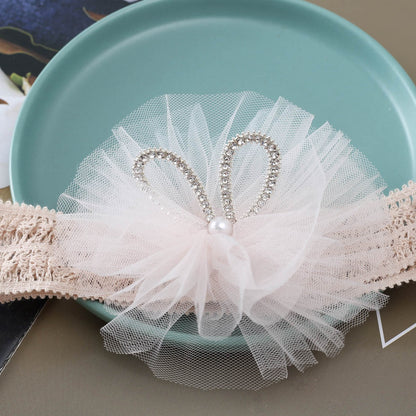 Girls Bow Lace Embroidered Accessories Headwear