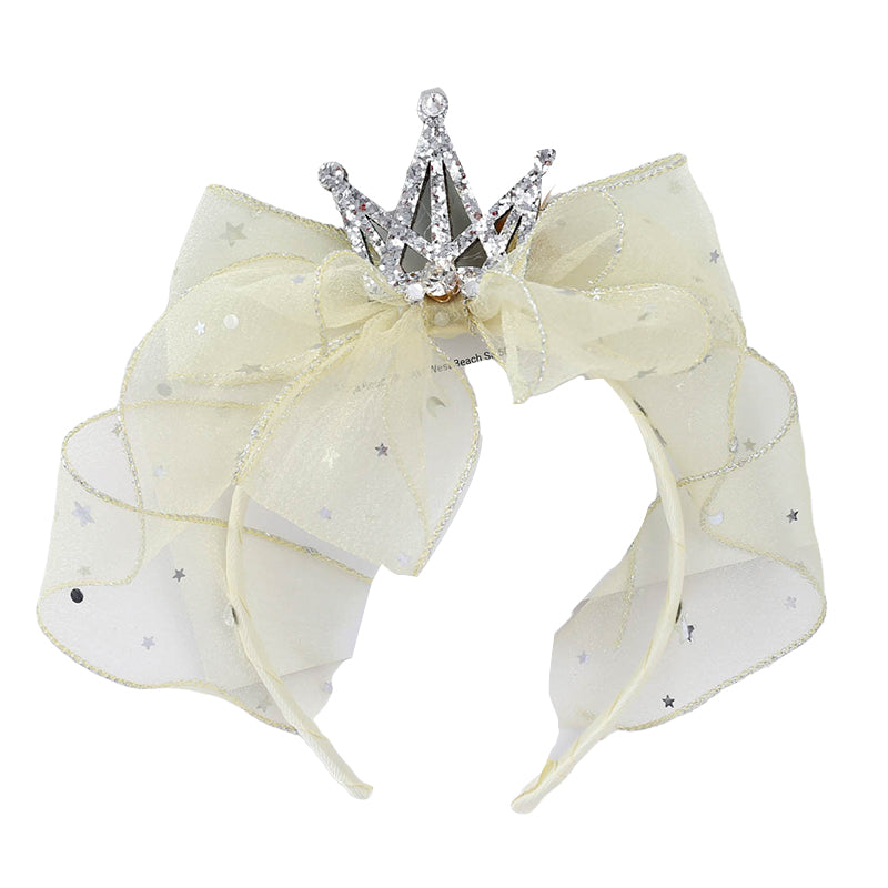 Girls Bow Lace Embroidered Accessories Headwear