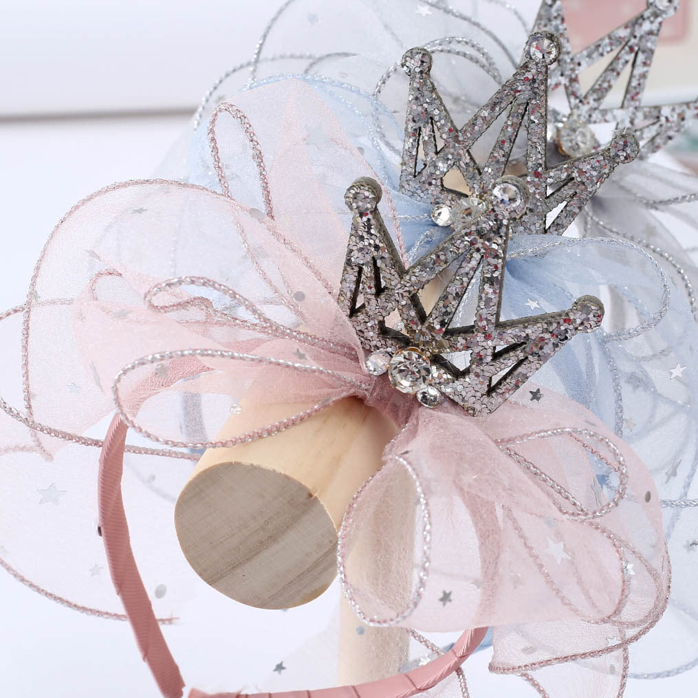 Girls Bow Lace Embroidered Accessories Headwear