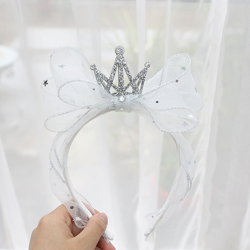Girls Bow Lace Embroidered Accessories Headwear