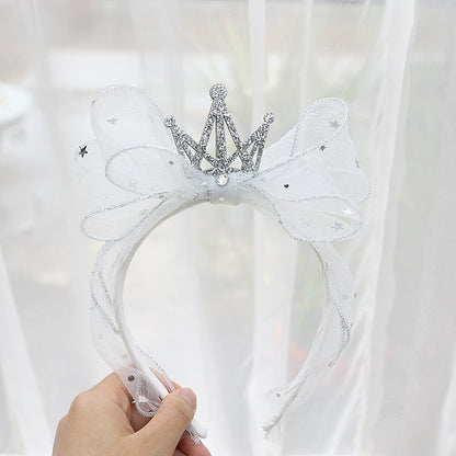 Girls Bow Lace Embroidered Accessories Headwear