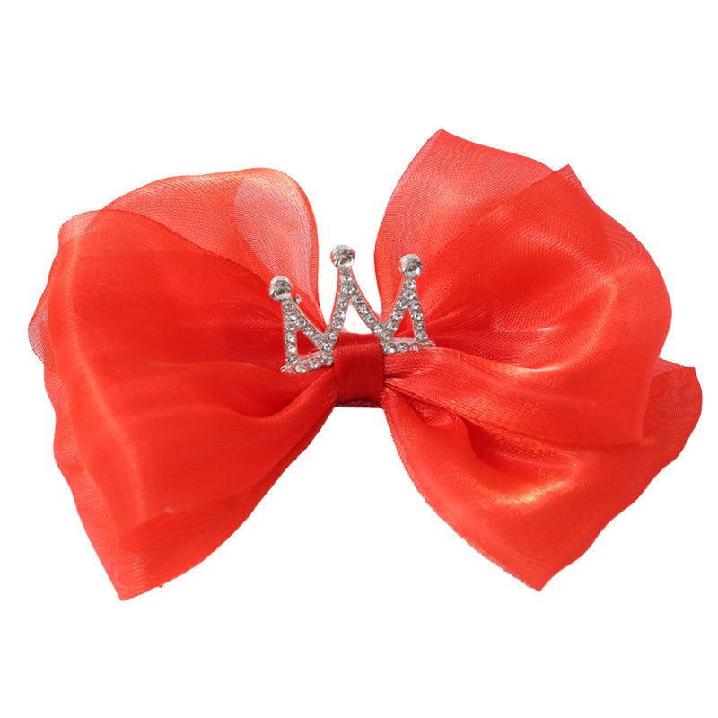 Girls Solid Color Bow Accessories Headwear