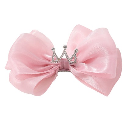 Girls Solid Color Bow Accessories Headwear