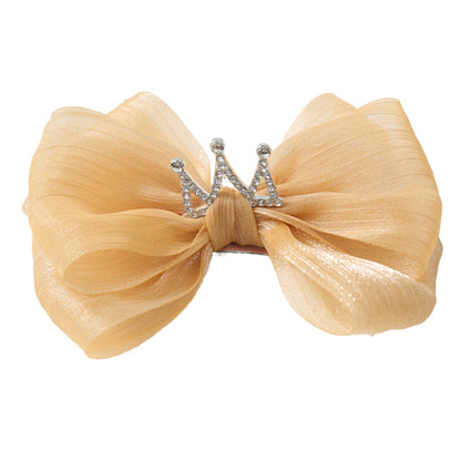 Girls Solid Color Bow Accessories Headwear