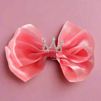 Girls Solid Color Bow Accessories Headwear