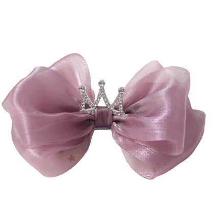 Girls Solid Color Bow Accessories Headwear
