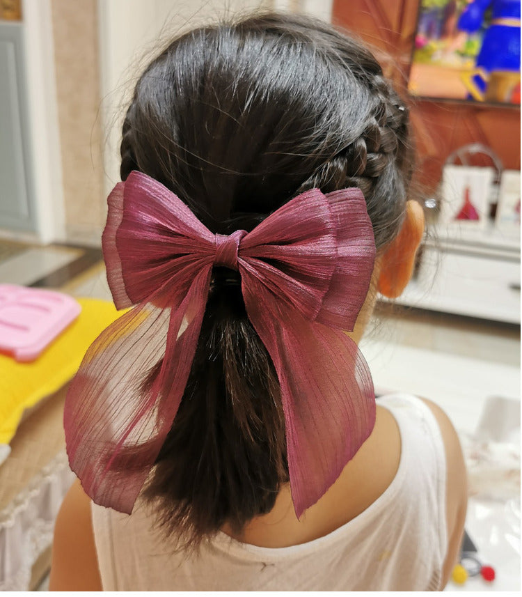 Girls Solid Color Lace Accessories Headwear