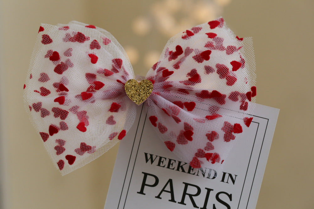 Girls Love heart Lace Embroidered Accessories Headwear