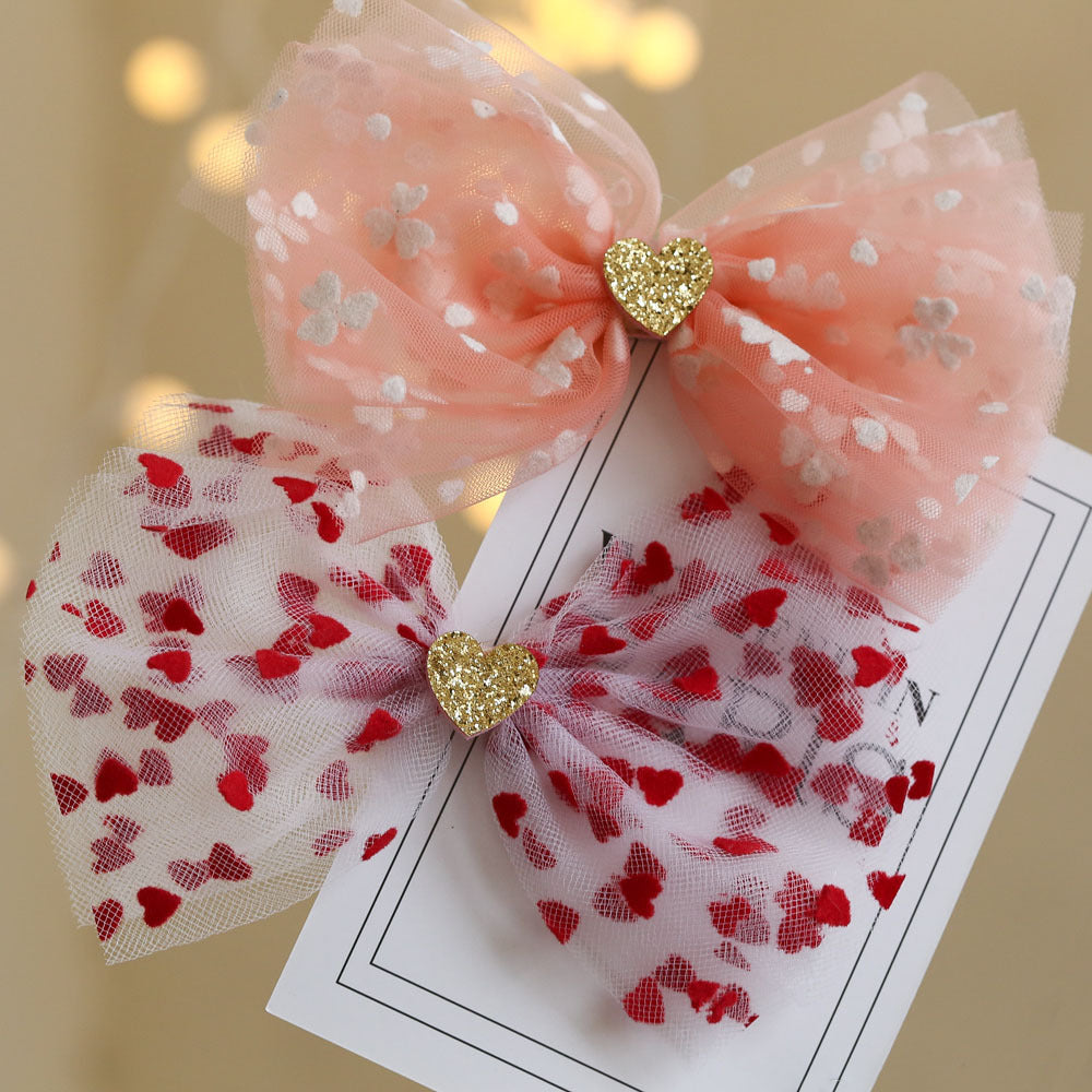 Girls Love heart Lace Embroidered Accessories Headwear