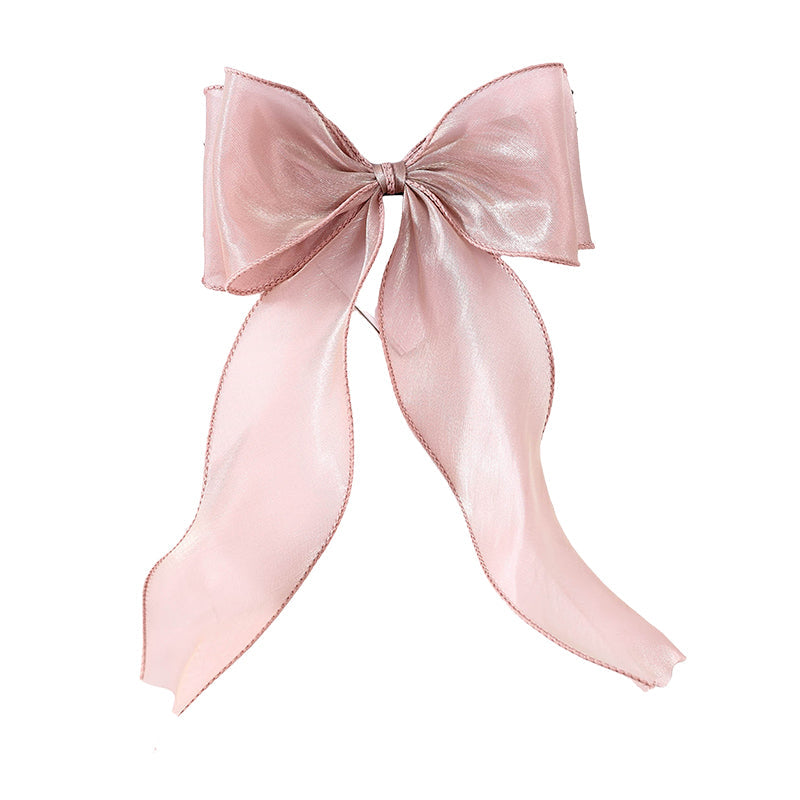 Girls Solid Color Bow Accessories Headwear