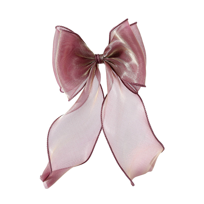 Girls Solid Color Bow Accessories Headwear