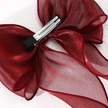 Girls Solid Color Bow Accessories Headwear