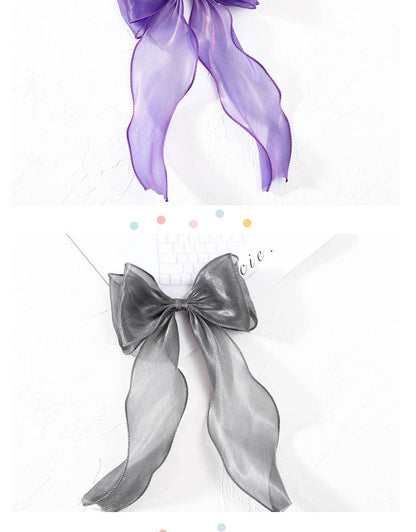 Girls Solid Color Bow Accessories Headwear