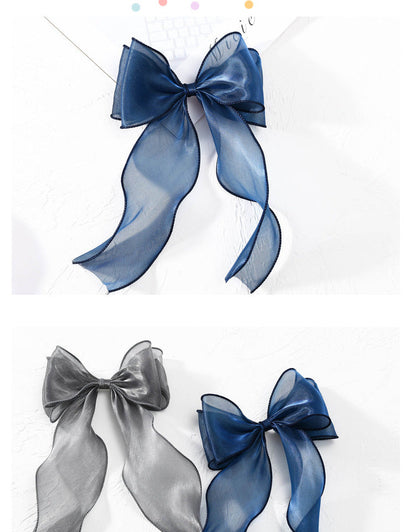 Girls Solid Color Bow Accessories Headwear