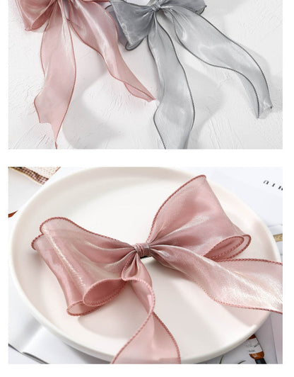 Girls Solid Color Bow Accessories Headwear