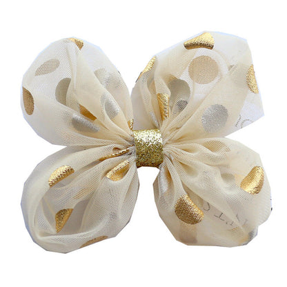 Girls Polka dots Bow Accessories Headwear