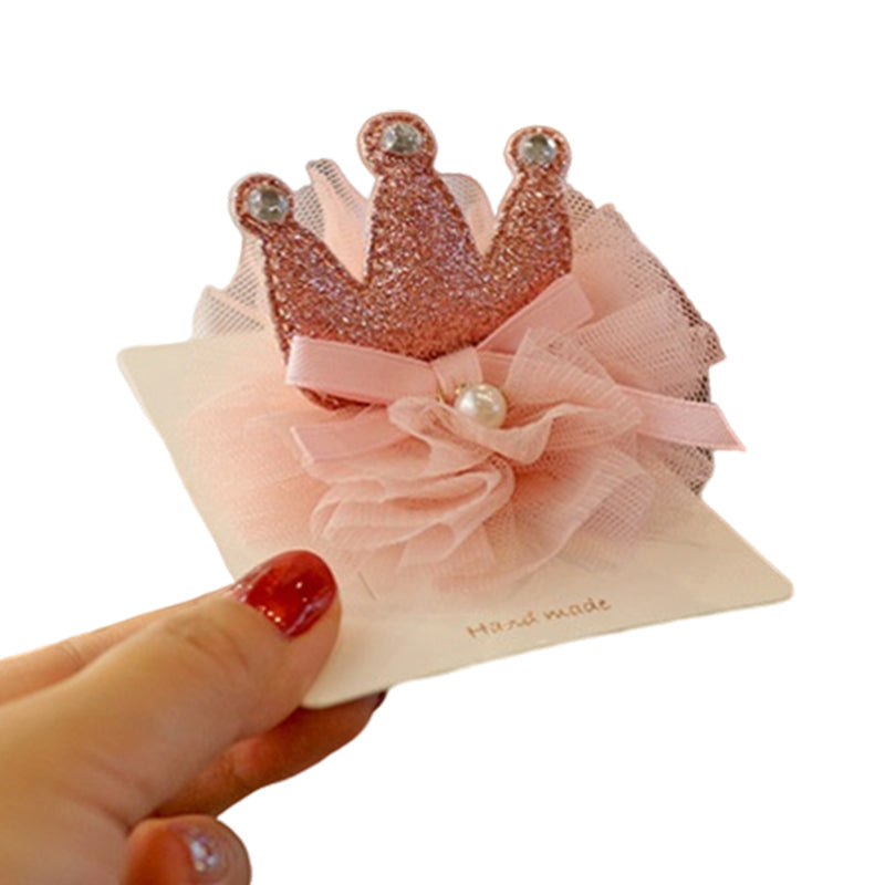 Girls Color-blocking Bow Accessories Headwear