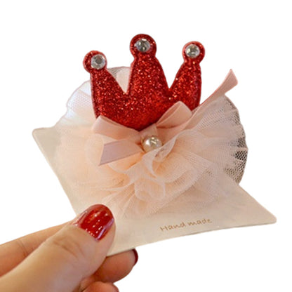 Girls Color-blocking Bow Accessories Headwear