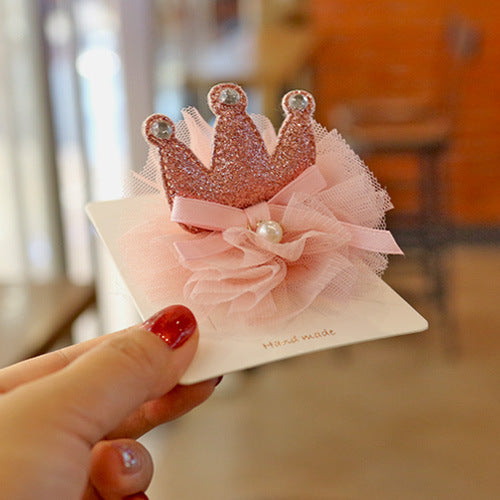 Girls Color-blocking Bow Accessories Headwear