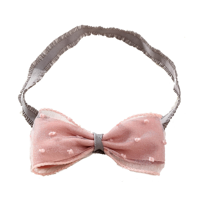 Girls Color-blocking Bow Accessories Headwear