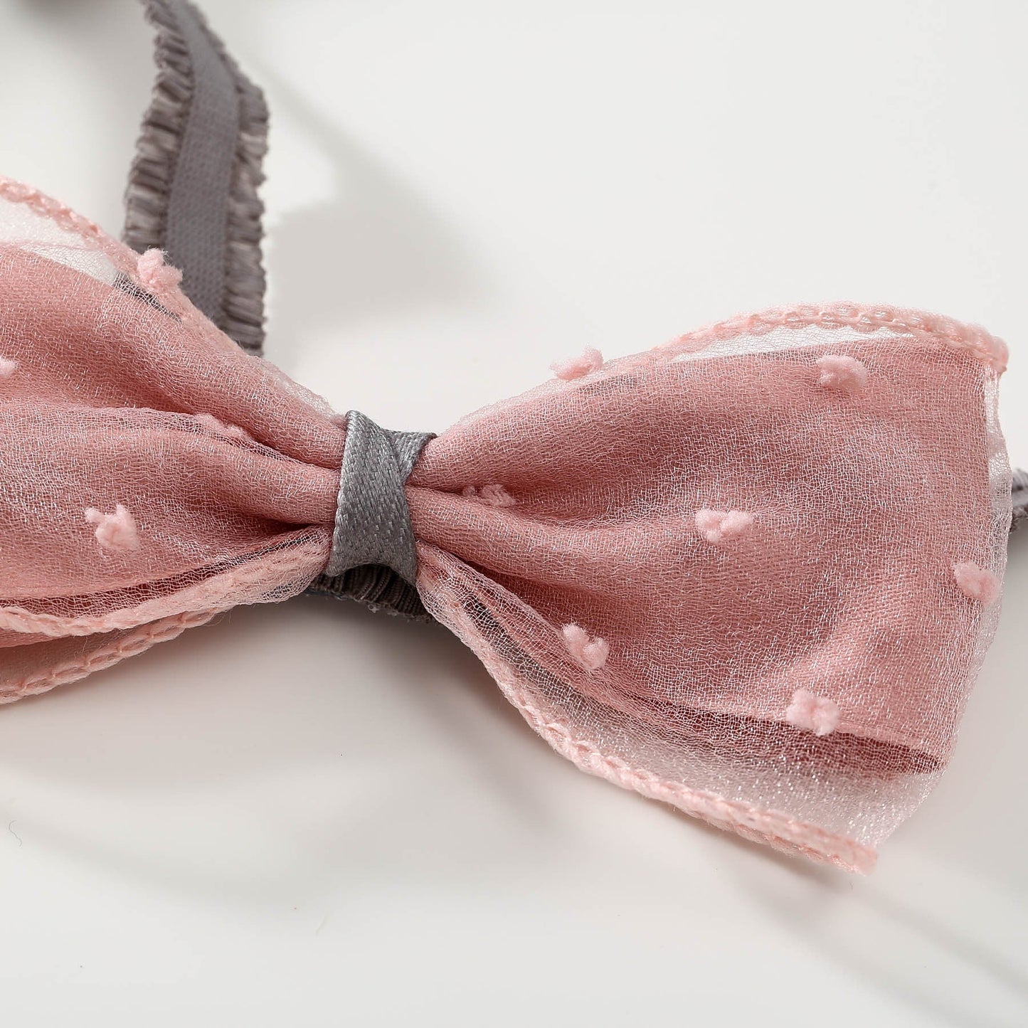 Girls Color-blocking Bow Accessories Headwear