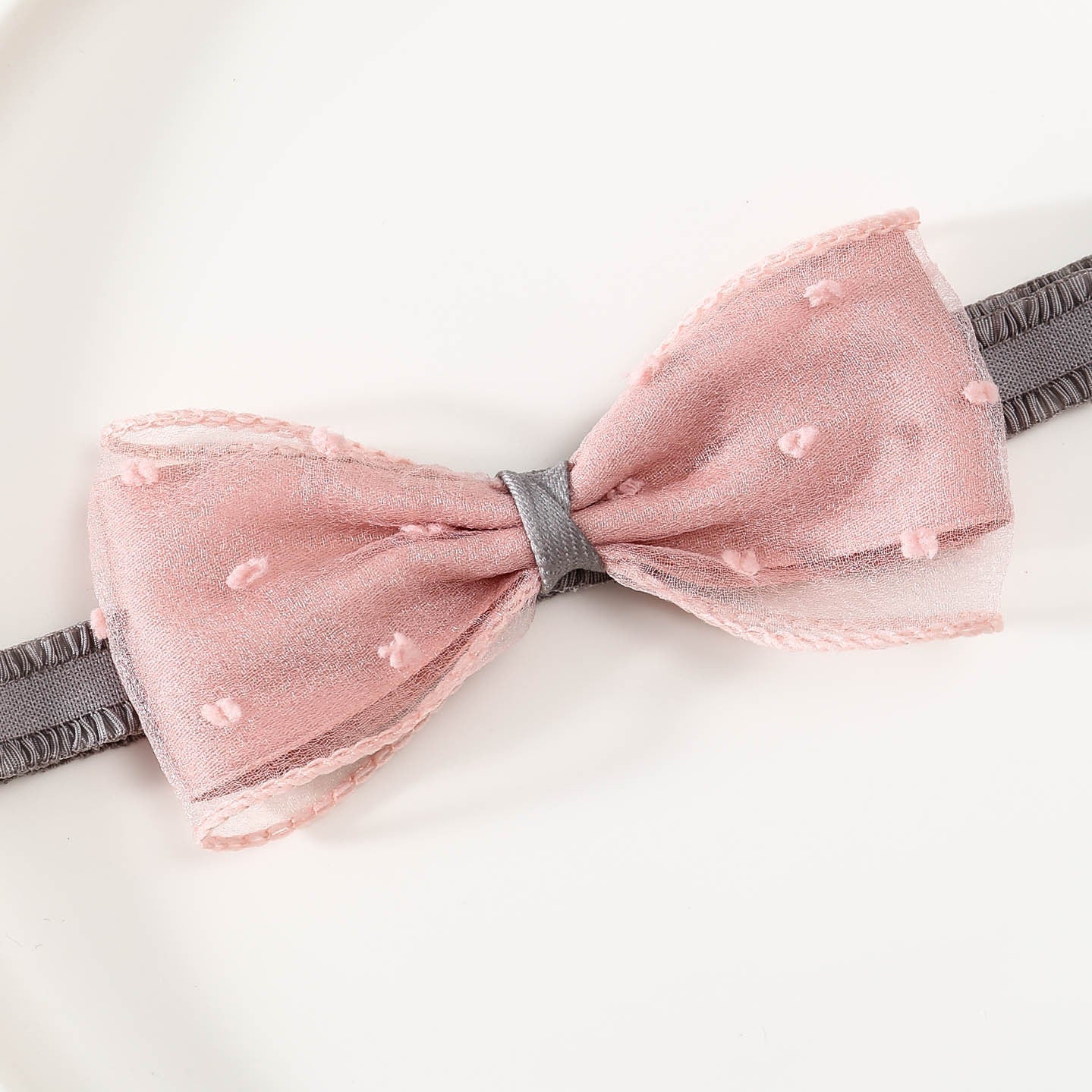 Girls Color-blocking Bow Accessories Headwear
